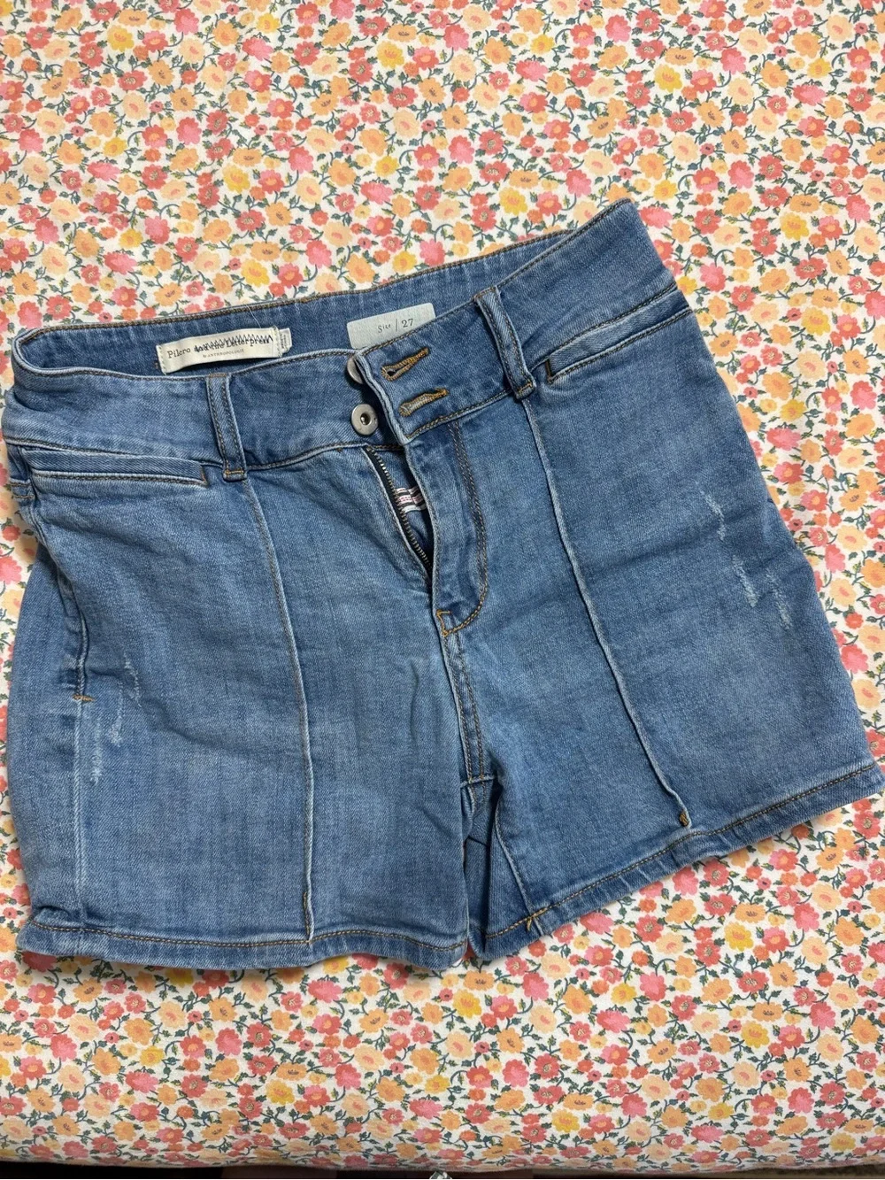 Pilcro and the Letterpress Denim Shorts